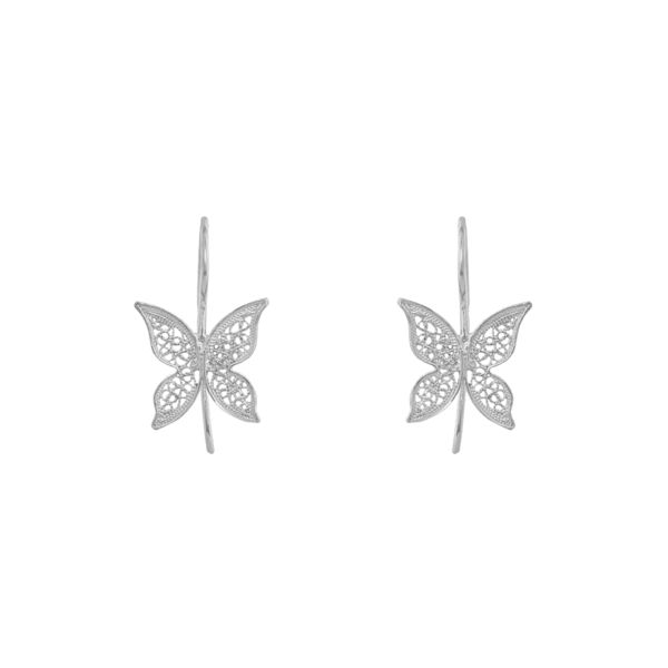 Butterfly Earrings in Silver