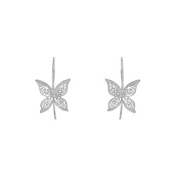 Butterfly Earrings in Silver