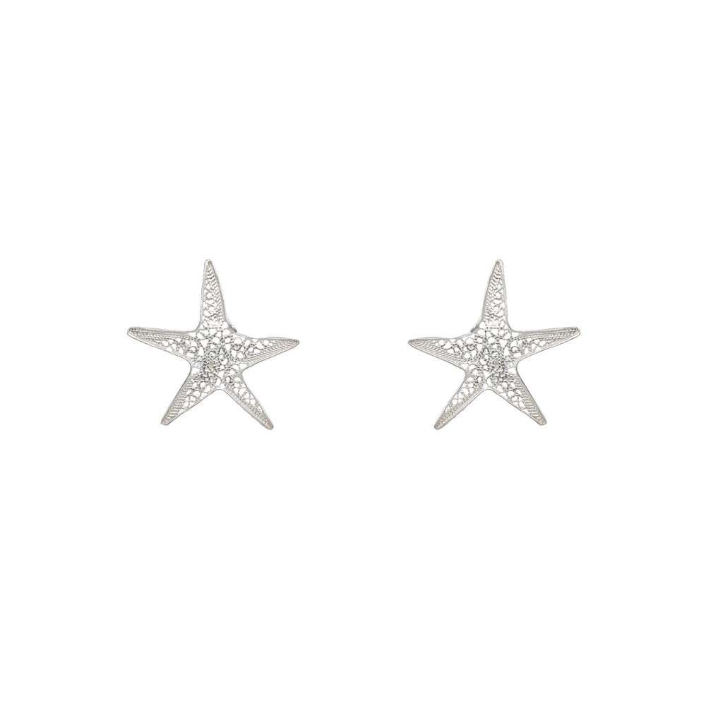 Brincos Prata Estrela do Mar
