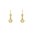 Portuguese Guitar Earrings in Silver Gold Plated