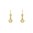 Portuguese Guitar Earrings in Silver Gold Plated