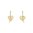Heart Earings Silver Gold Plated
