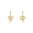 Heart Earings Silver Gold Plated