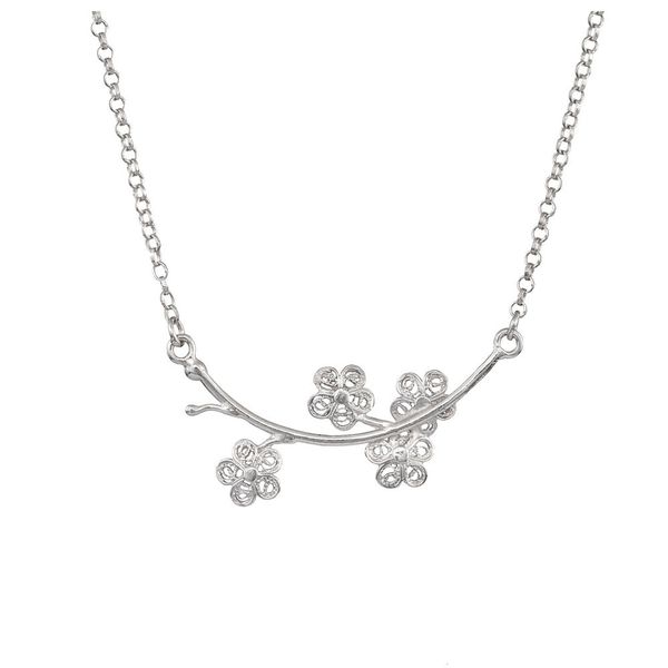 Necklace "Spring" in Silver