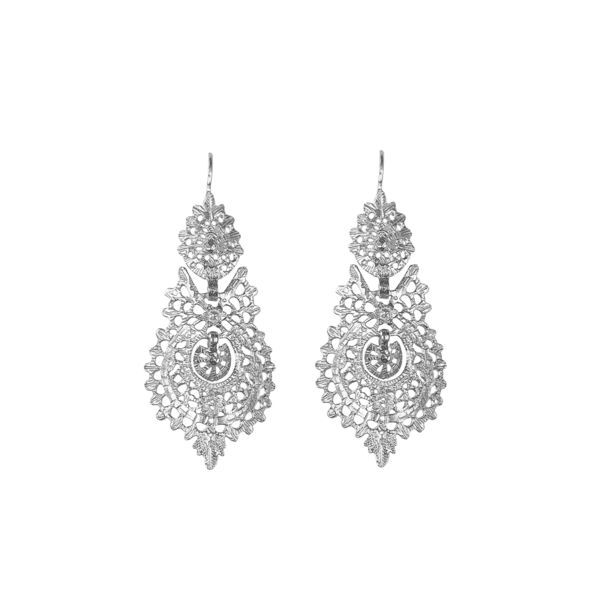 Earrings "Queen" with 4cm.