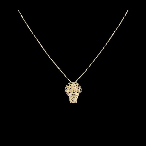 Necklace "Basil Flower".