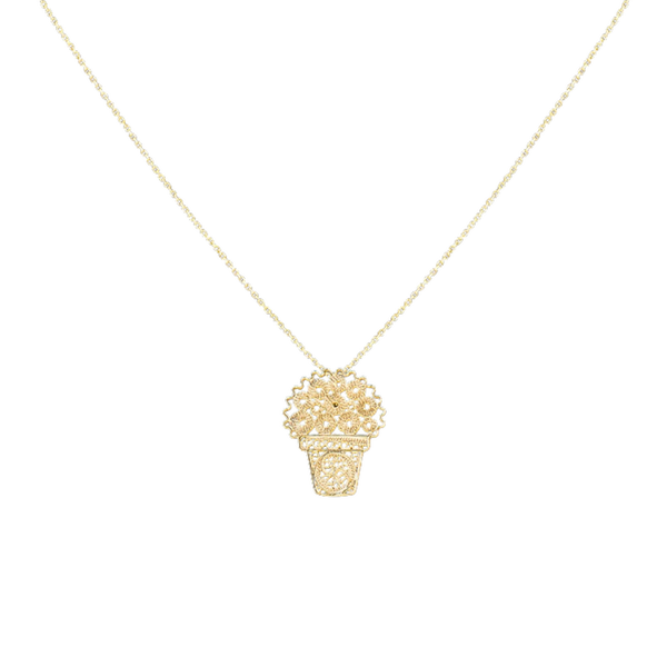 Necklace "Basil Flower".