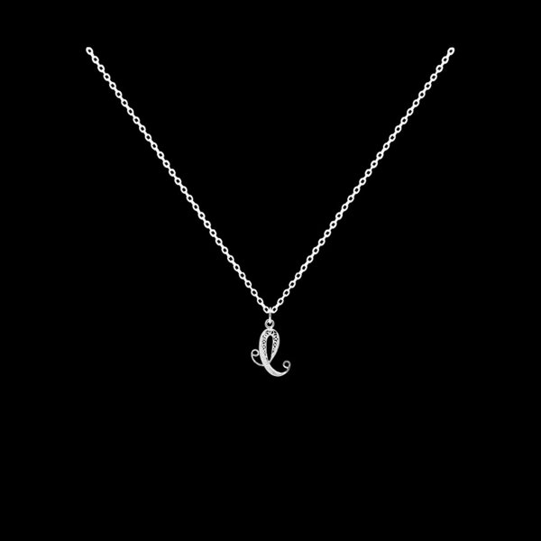 Necklace Letter C silver
