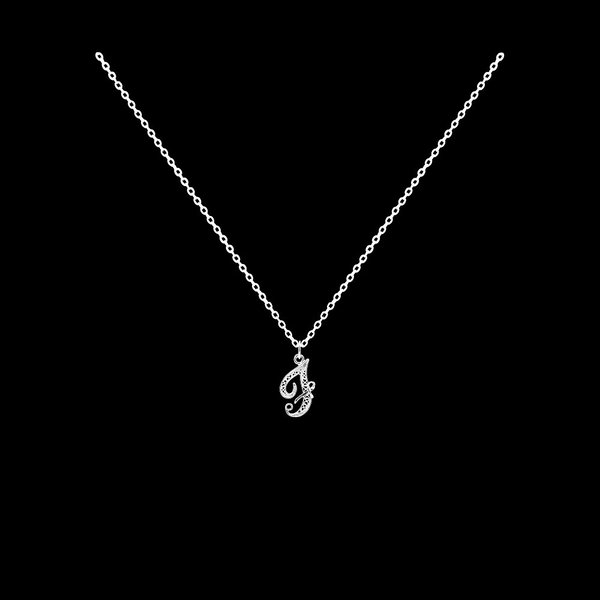 Necklace Letter F silver