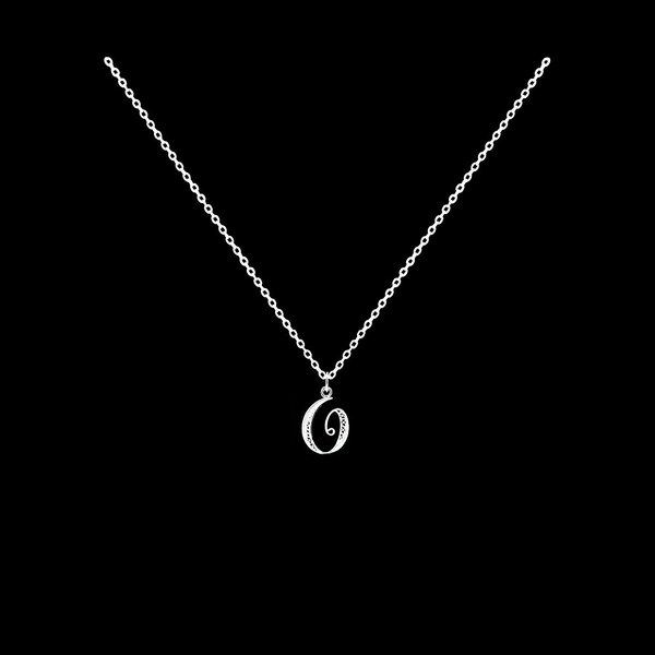 Necklace Letter O silver