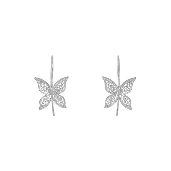 Butterfly Earrings in Silver