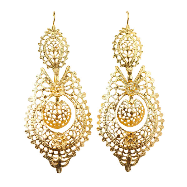 Brincos À Raínha 8cm