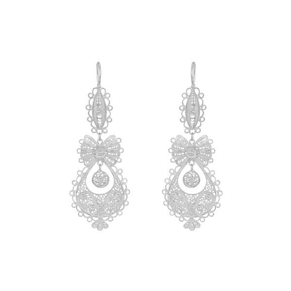 Brincos "À Princesa" de 5,5 cm.