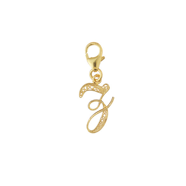 Letter Z silver gold plated