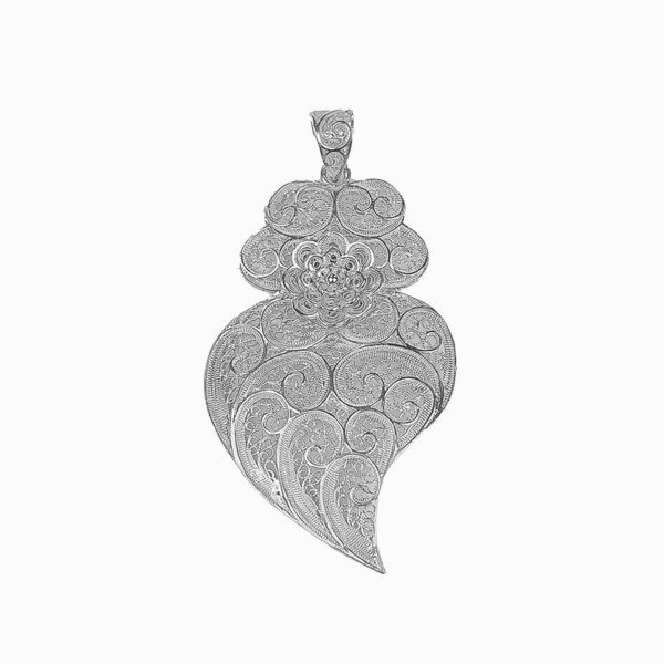 Medalha Coração de Viana 6cm