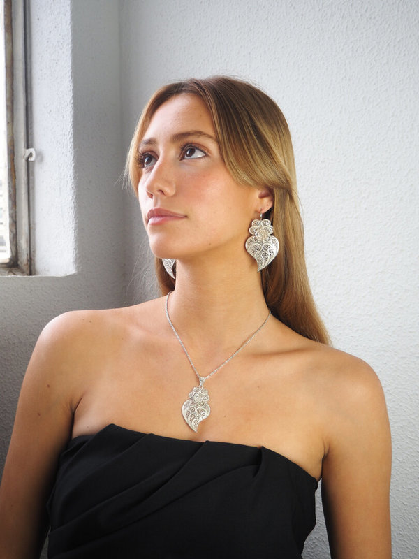 Medalha Coração de Viana 6cm