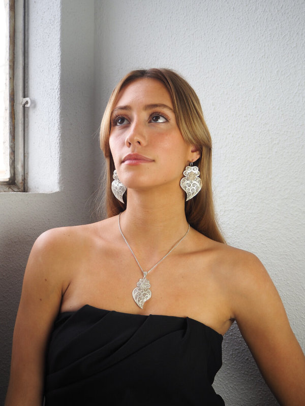 Medalha Coração de Viana 6cm