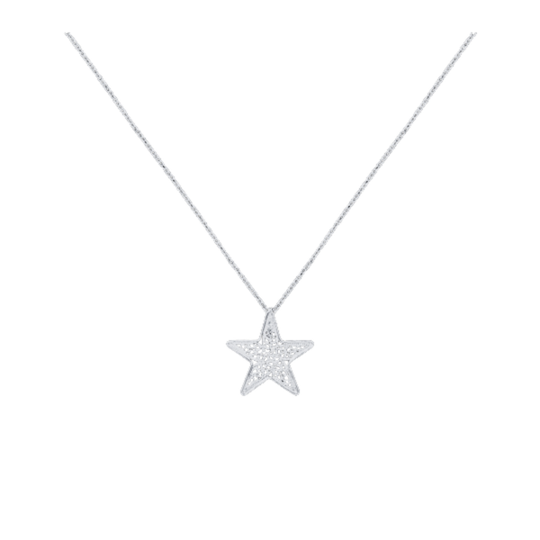 Necklace "Filigree Treble Clef" in Silver