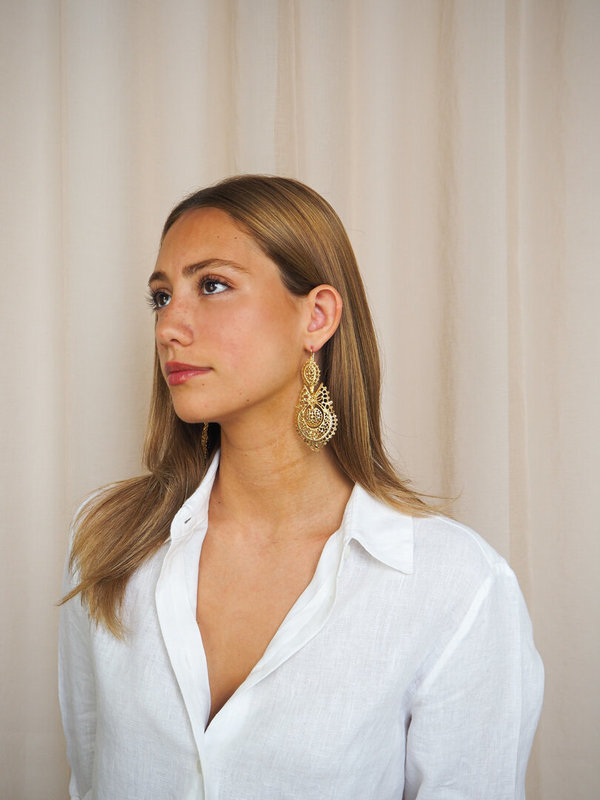 Brincos À Raínha 8 cm.