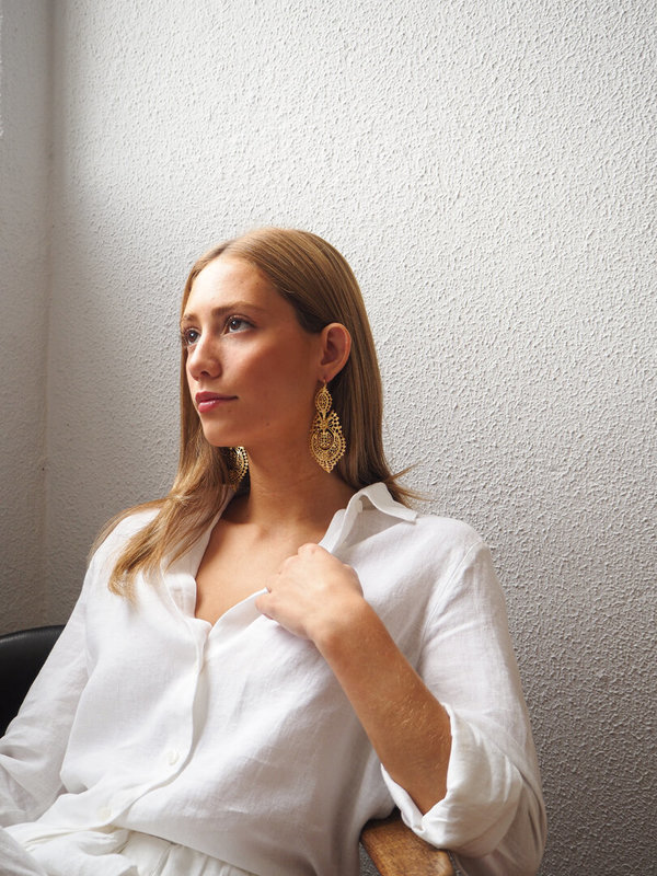 Brincos À Raínha 8 cm.