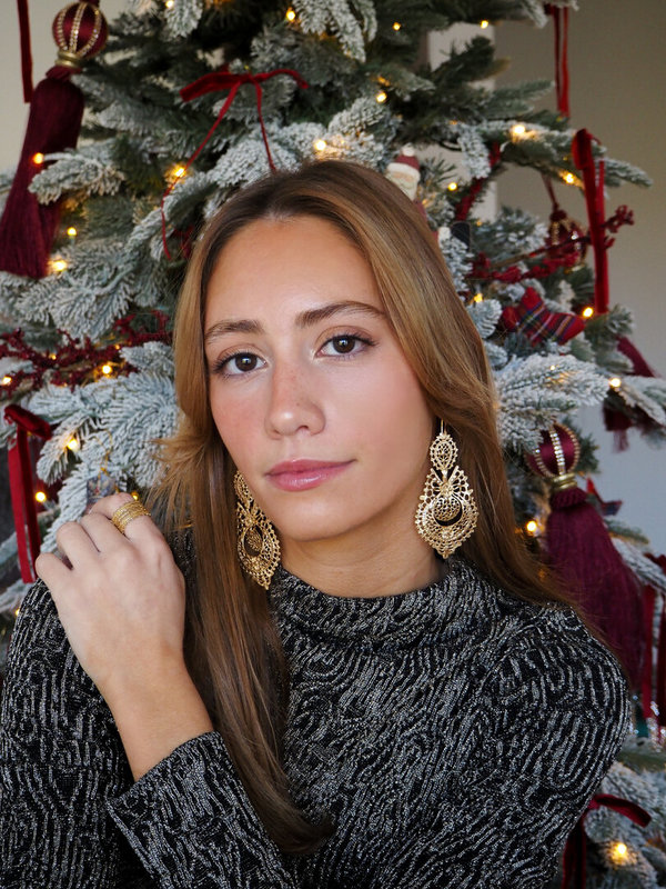 Brincos À Raínha 8 cm.